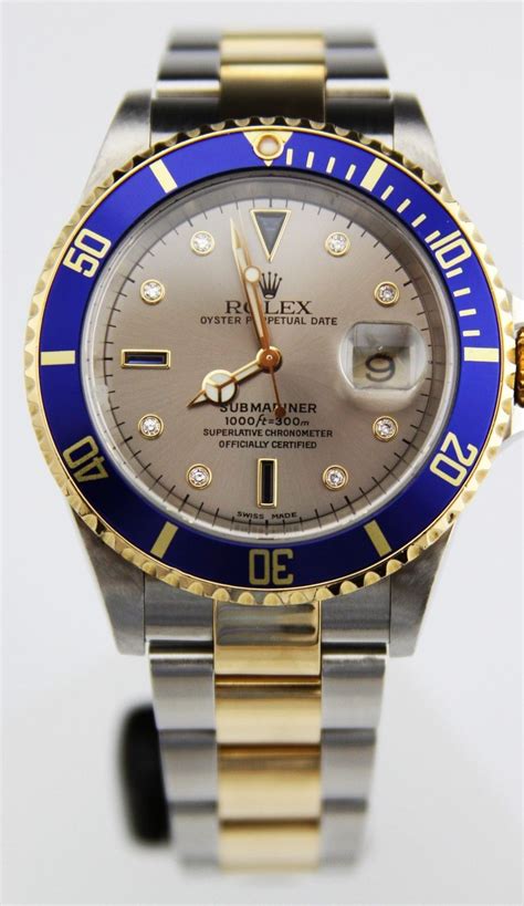 silver and blue rolex with diamond accent|rolex blue dial colors.